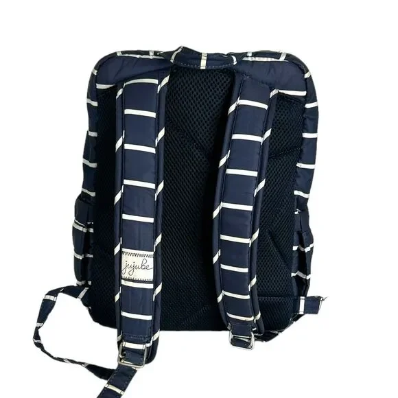JuJuBe‎ Diaper Backpack Coastal Collection MiniBe Annapolis Navy Blue Striped - Picture 4 of 13